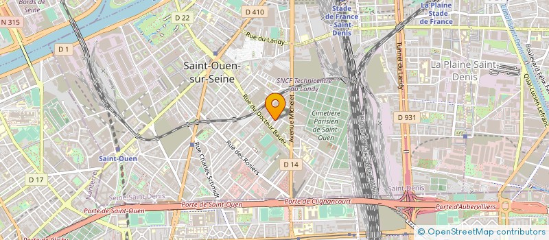 localisation de l'entreprise SC CHADEL HASENFRATZ à SAINT-OUEN-SUR-SEINE
