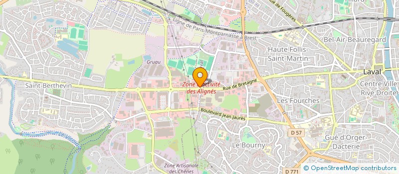 localisation de l'entreprise SC CHALEUR LAVAL  SAINT-BERTHEVIN