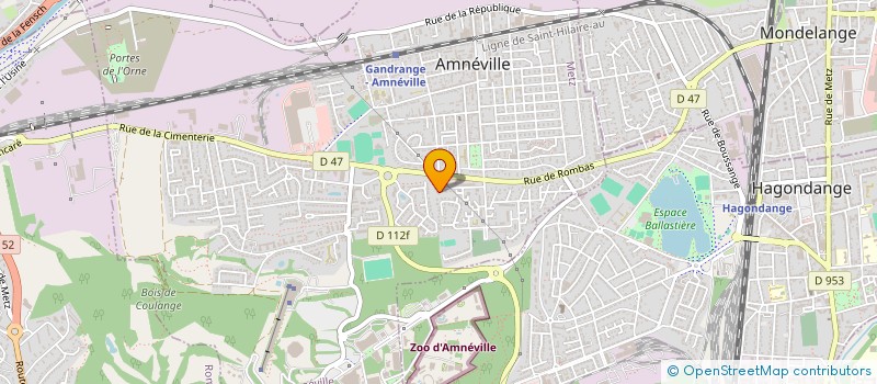 localisation de l'entreprise SC CHAM 57  AMNEVILLE