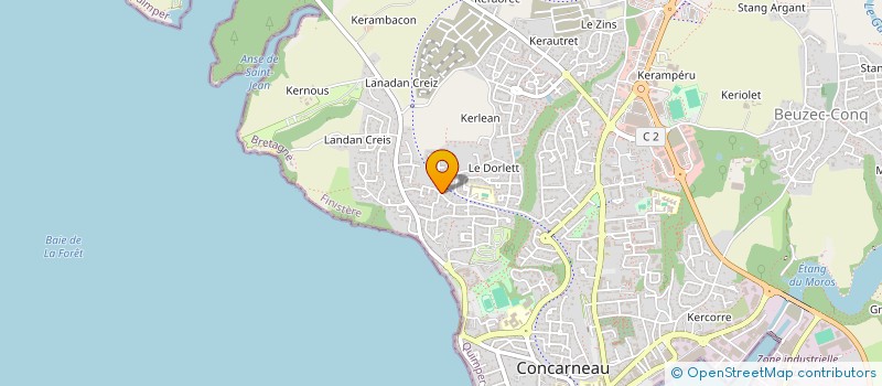 localisation de l'entreprise SC CHAMATJEA  CONCARNEAU