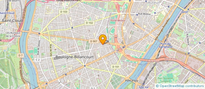 localisation de l'entreprise SC CHARMI INVEST  BOULOGNE-BILLANCOURT