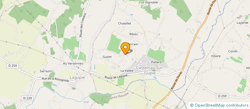 localisation de l'entreprise SC CHARPENTE  CASTELNAU-SUR-GUPIE