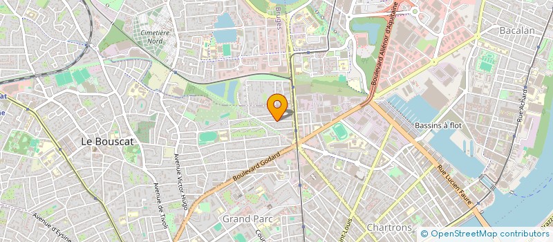 localisation de l'entreprise SC CHARTRONS 96  LE BOUSCAT