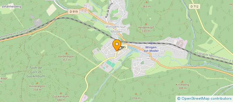 localisation de l'entreprise SC CHASSE PETITE PIERRE à LA PETITE-PIERRE