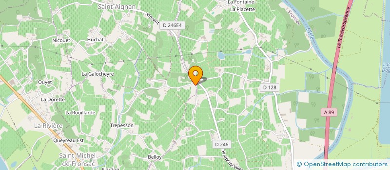 localisation de l'entreprise SC CHATEAU MOULIN PEY LABRIE à FRONSAC
