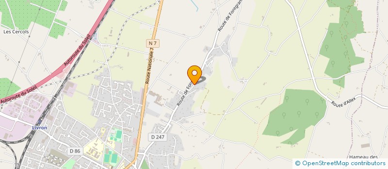 localisation de l'entreprise SC CHATUZANGE IMMO CS 26  LIVRON-SUR-DROME