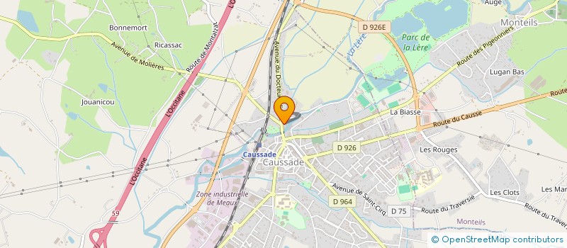 localisation de l'entreprise SC CHC  CAUSSADE