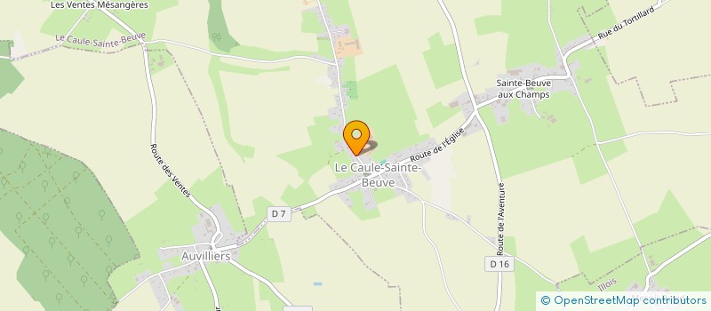 localisation de l'entreprise SC CHEMIN DEVELOPPEMENT  LE CAULE-SAINTE-BEUVE