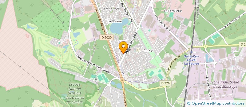 localisation de l'entreprise SC CHOISEAU-INVEST à ORLEANS
