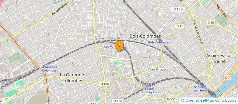 localisation de l'entreprise SC CHRISANA à BOIS-COLOMBES