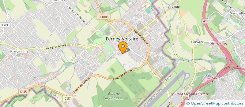 localisation de l'entreprise SC CIMRMAN à FERNEY-VOLTAIRE