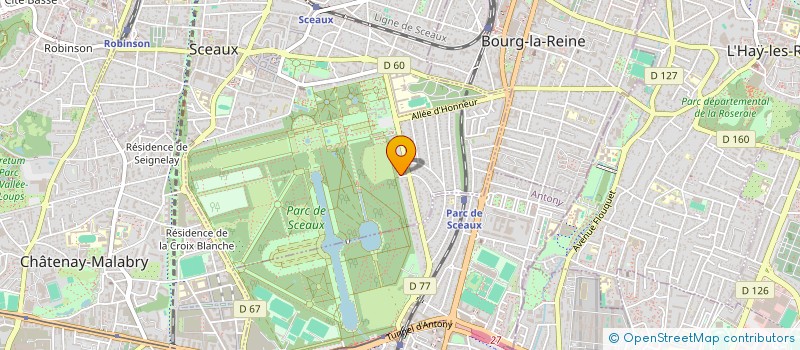 localisation de l'entreprise SC CIVILE DES CHAMPS à SCEAUX