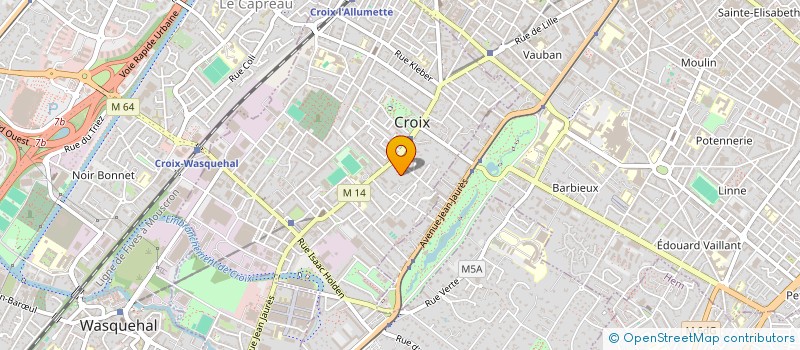 localisation de l'entreprise SC CLAUDE TOULEMONDE D ORNELLAS  CROIX