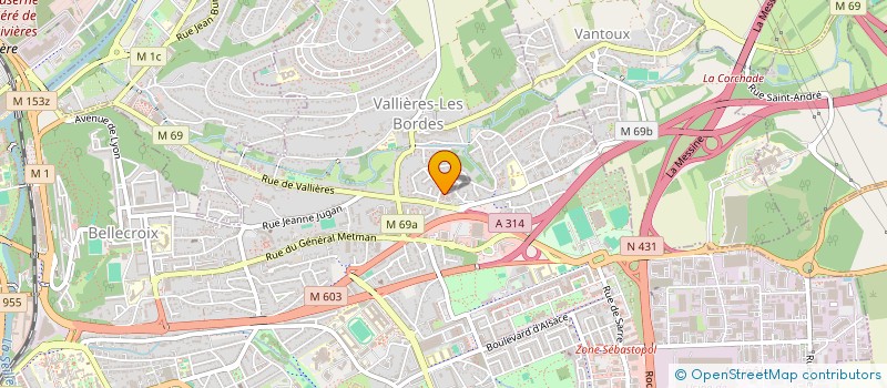 localisation de l'entreprise SC CLEVENOT  METZ