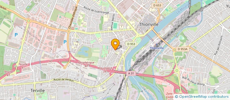 localisation de l'entreprise SC.CLT. à THIONVILLE