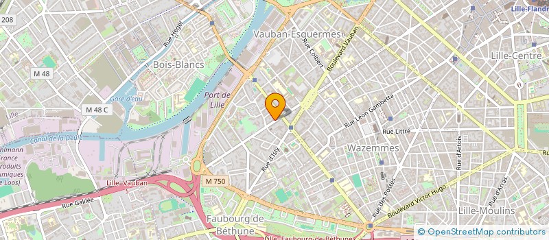 localisation de l'entreprise SC CMF à LILLE
