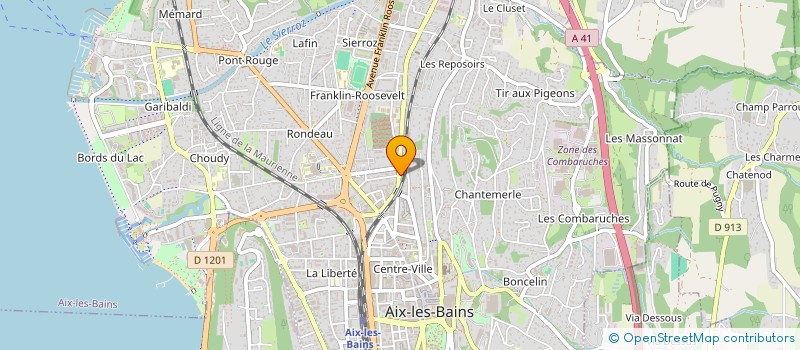 localisation de l'entreprise SC COMMUNICATION VISUELLE à AIX-LES-BAINS