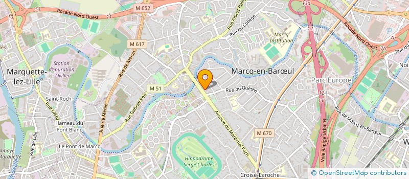localisation de l'entreprise SC CONSEIL & FORMATION PATISSERIE à MARCQ-EN-BARŒUL