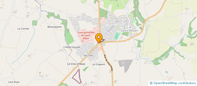 localisation de l'entreprise SC CONSTRUCTION  SAINT-ALBAN