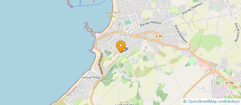 localisation de l'entreprise SC COODJI  ERQUY