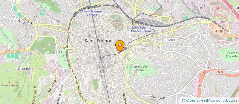 localisation de l'entreprise SC COOP CONST COTTAGES SOLEIL  SAINT-ETIENNE