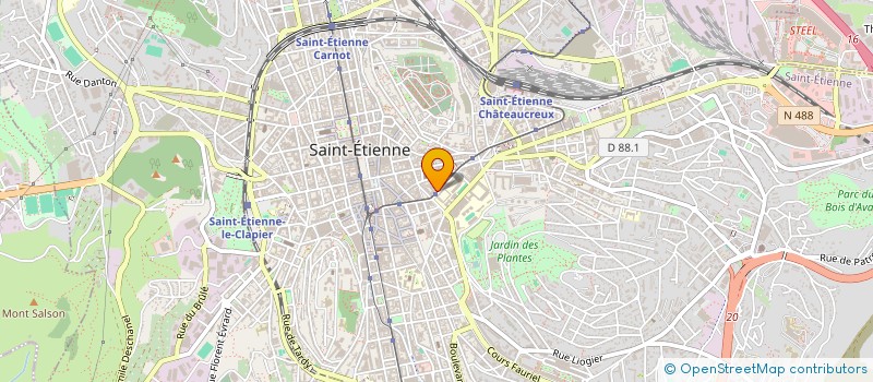 localisation de l'entreprise SC COOP CONST VILLAGE VOLTAIRE  SAINT-ETIENNE