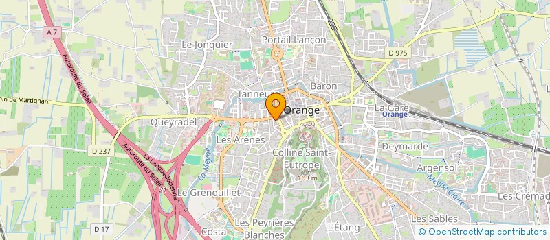 localisation de l'entreprise SC COUDOULET  ORANGE