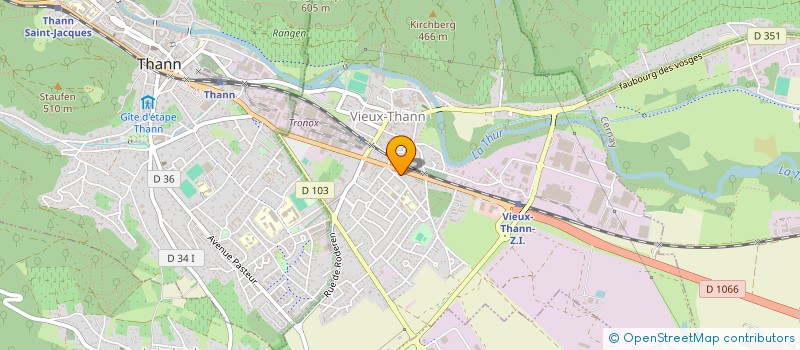 localisation de l'entreprise SC COX  VIEUX-THANN