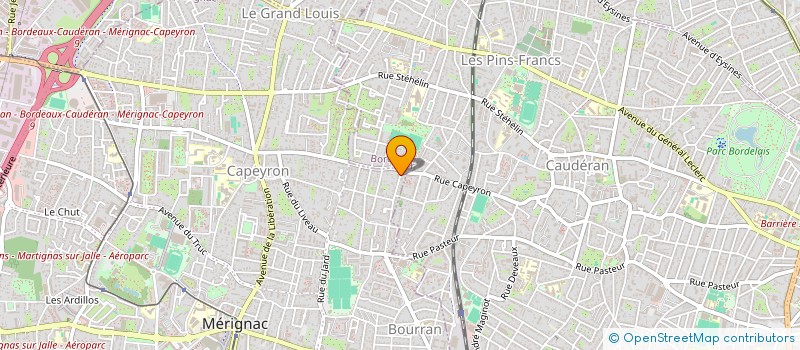 localisation de l'entreprise SC CUCARRES  MERIGNAC