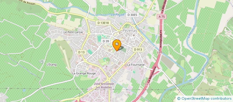 localisation de l'entreprise SC D ATTRIBUTION PISCENOISE LE VERGERY à PEZENAS