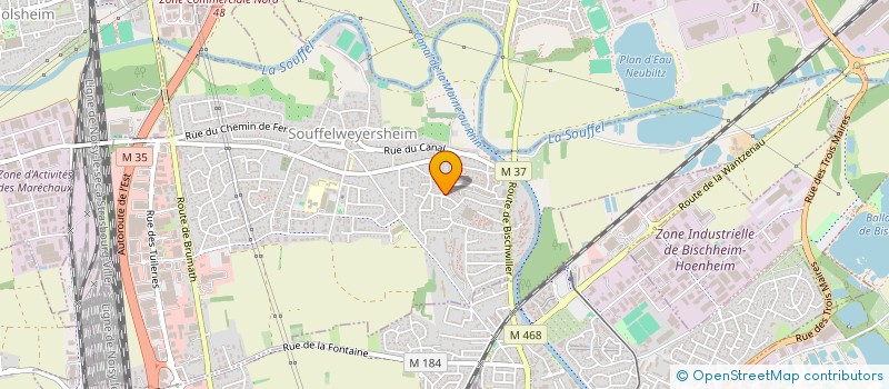 localisation de l'entreprise SC D&D 3 RUE NAPOLEON  SOUFFELWEYERSHEIM