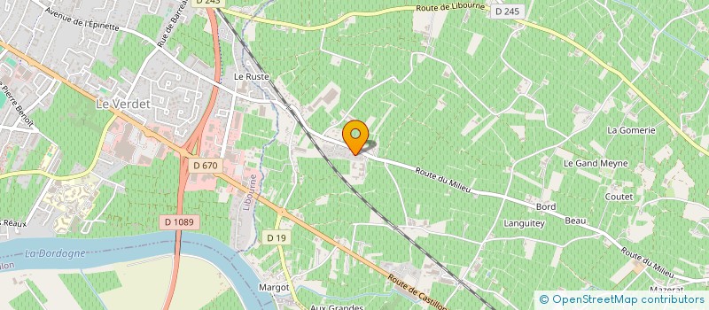 localisation de l'entreprise SC D EXPLOIATION GAGNAIRE FRERES  SAINT-SULPICE-DE-FALEYRENS