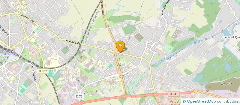 localisation de l'entreprise SC D2M  BEUVRY