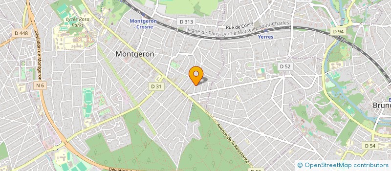 localisation de l'entreprise SC DAROLLES-CONSEIL à MONTGERON
