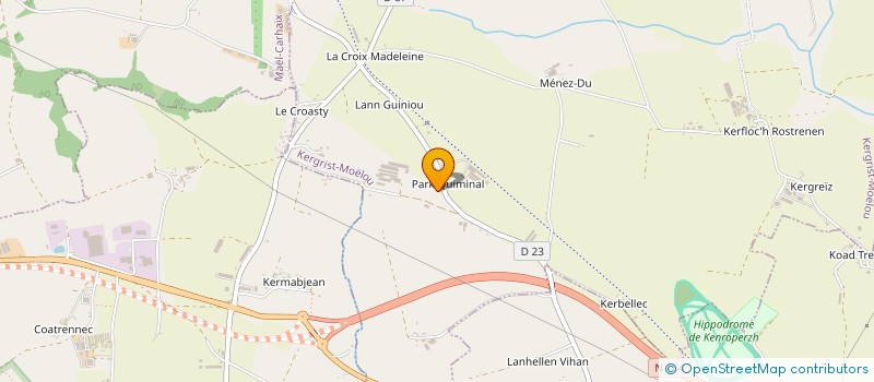 localisation de l'entreprise SC DAVID BACQUER  KERGRIST-MOELOU