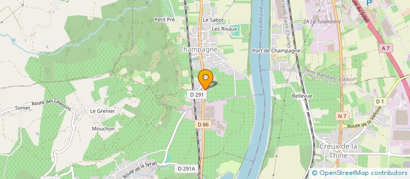 localisation de l'entreprise SC DE DONATO  CHAMPAGNE