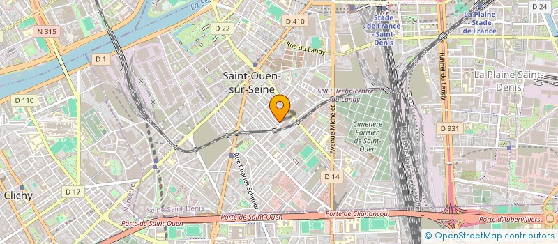 localisation de l'entreprise SC DE GESTION PLACEMENTS PCG  SAINT-OUEN-SUR-SEINE