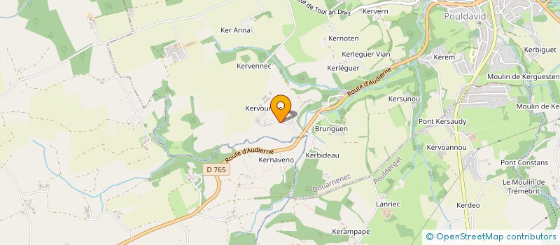 localisation de l'entreprise SC DE KERVOURZEC  DOUARNENEZ