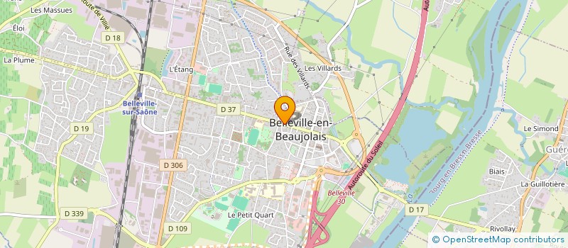 localisation de l'entreprise SC DE L ALLEE DU BATTOIR  BELLEVILLE-EN-BEAUJOLAIS