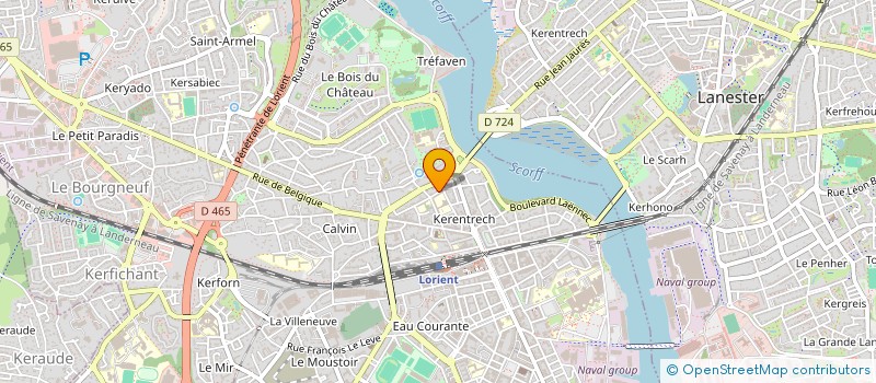 localisation de l'entreprise SC DE L'ANATIFE  LORIENT