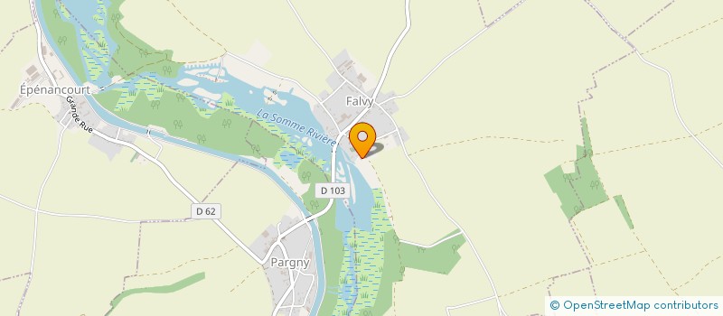 localisation de l'entreprise SC DE L'ETANG DE FALVY  FALVY