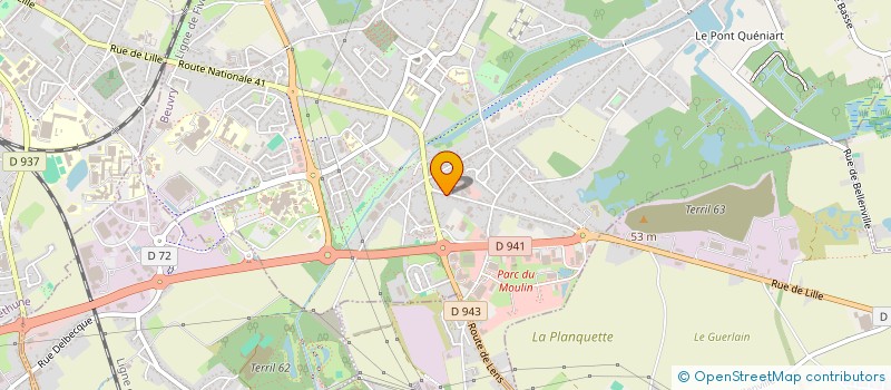 localisation de l'entreprise SC DE L'OREE  BEUVRY