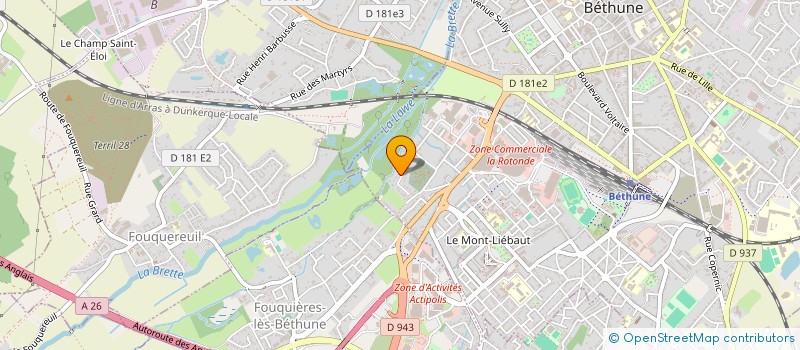 localisation de l'entreprise SC DE LA BLANCHE  BETHUNE