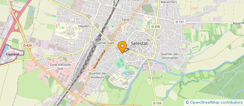 localisation de l'entreprise SC DE LA CHASSE ST HIPPOLYTE  OBERNAI