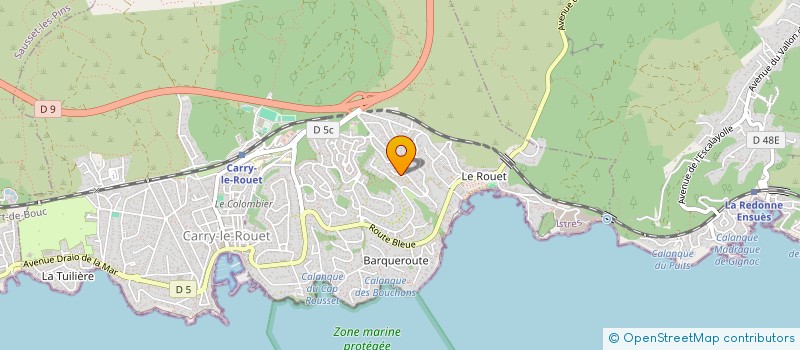 localisation de l'entreprise SC DE LA COTE BLEUE  CARRY-LE-ROUET