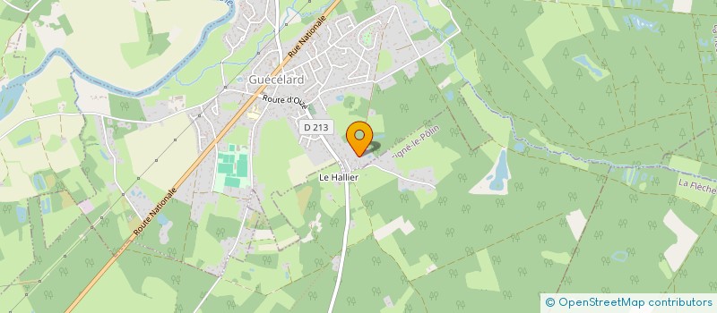 localisation de l'entreprise SC DE LA COULEE  GUECELARD