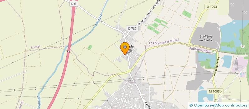 localisation de l'entreprise SC DE LA CROIX BLANCHE N 2  LES MARTRES-D'ARTIERE