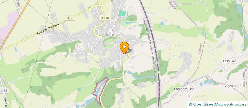 localisation de l'entreprise SC DE LA FORET  DIEMOZ