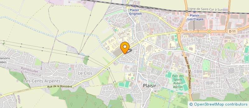 localisation de l'entreprise SC DE LA GARE  PLAISIR