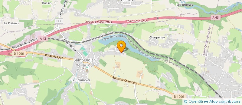 localisation de l'entreprise SC DE LA TOUR - GTP  SAINT-DIDIER-DE-LA-TOUR